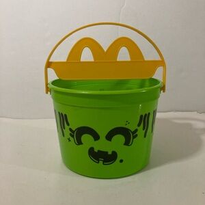 McDonald's Neon Green Bucket with Yellow Handle